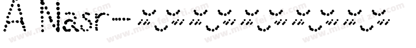 A Nasr字体转换